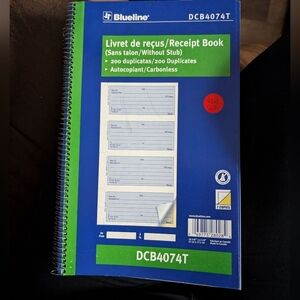 3$ Add On⭐ Blueline Receipt book